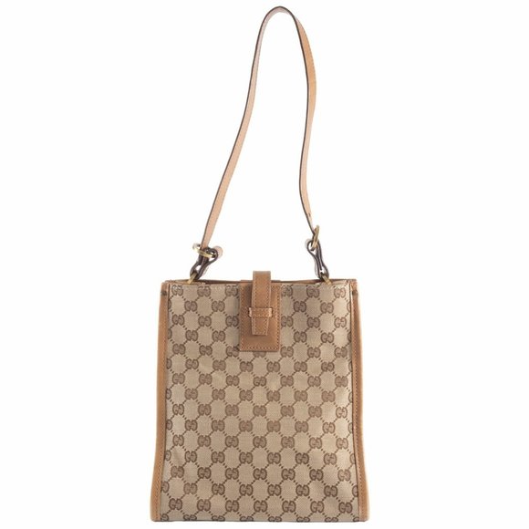 GUCCI Brown Leather Shoulder Bag - Picture 1 of 16